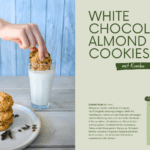 Recipe for white chocolate-almond cookies with seaweed