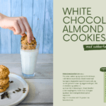 Recipe for white chocolate-almond cookies with seaweed