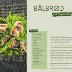 Recipe for bonfire-bread and seaweed pesto