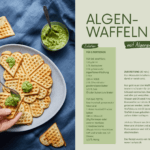 Recipe for waffles with algaepesto